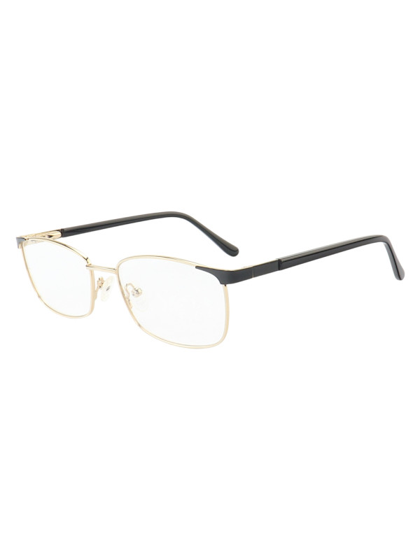 Armação de Óculos Retangular MT6913 Dourado e Preto