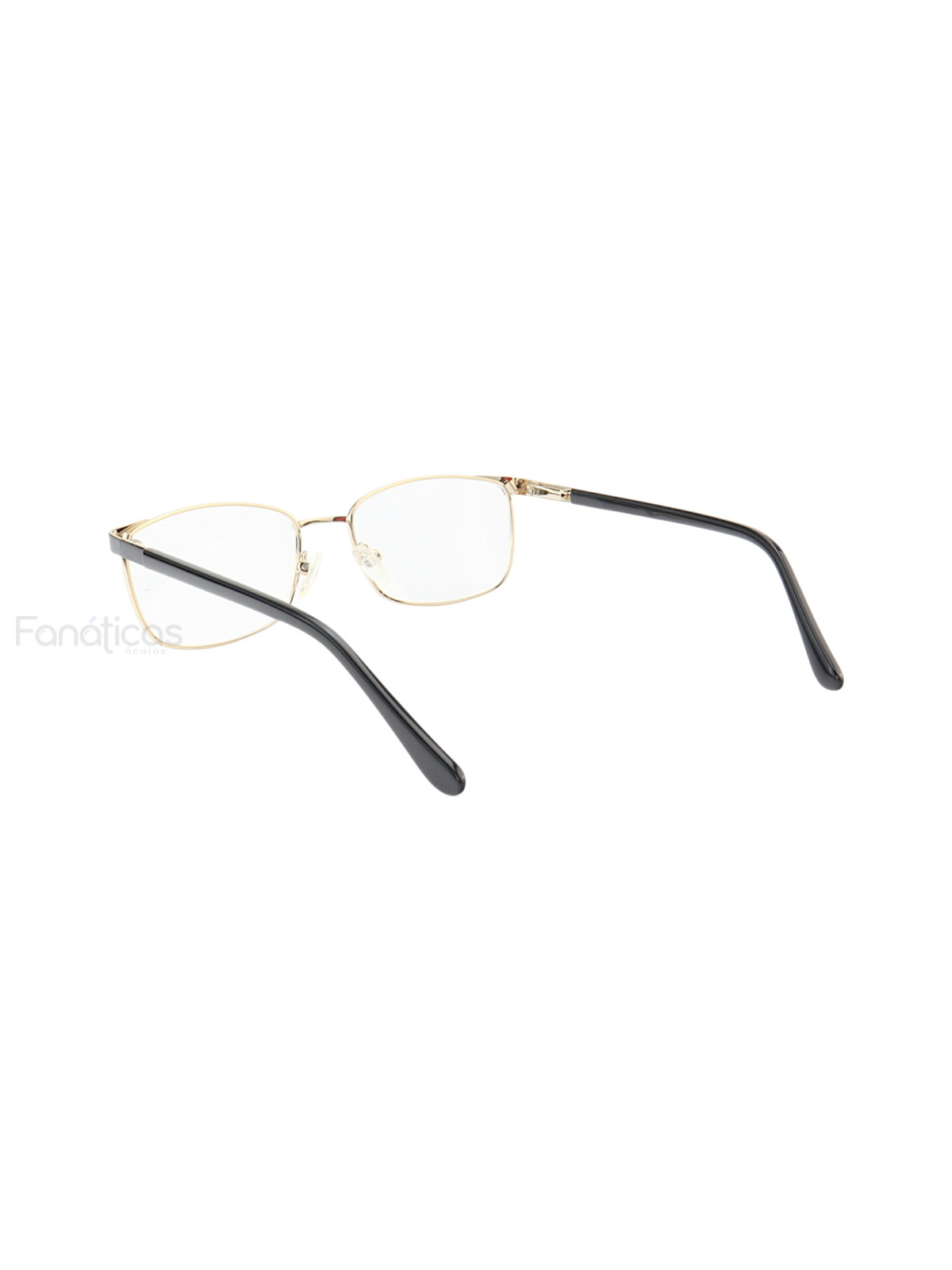 Armação de Óculos Retangular MT6913 Dourado e Preto