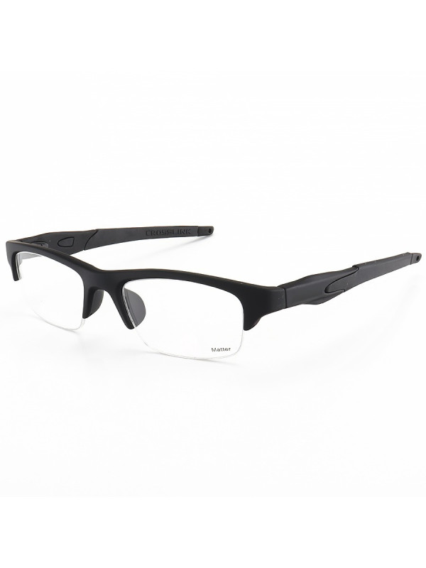 Armacao de Óculos Crosslink OX8038 Meio Aro Toda Preta