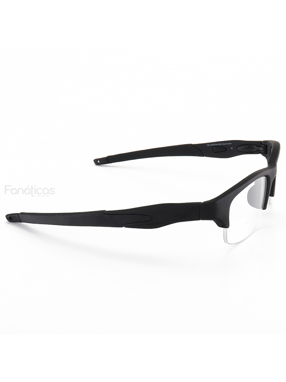 Armacao de Óculos Crosslink OX8038 Meio Aro Toda Preta