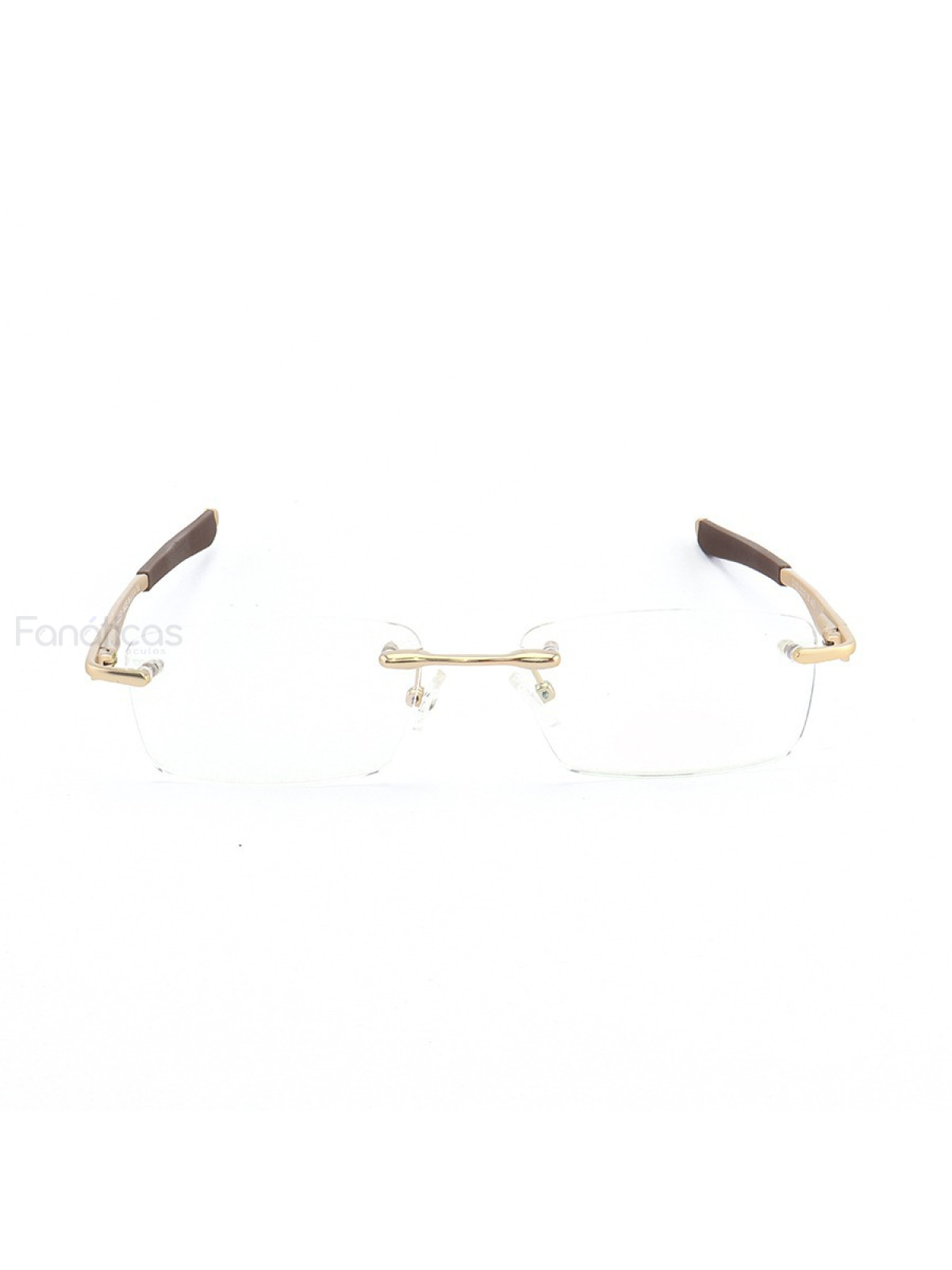 Armação de Óculos Flutuante Sem Aro Wingfold Dourado