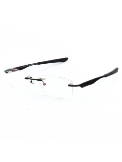 Armação de Óculos Flutuante Sem Aro Wingfold Preto