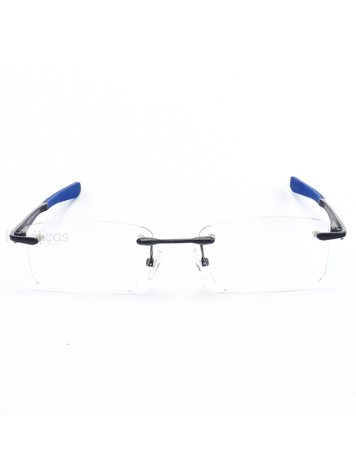 Armação de Óculos Flutuante Sem Aro Wingfold Todo Azul