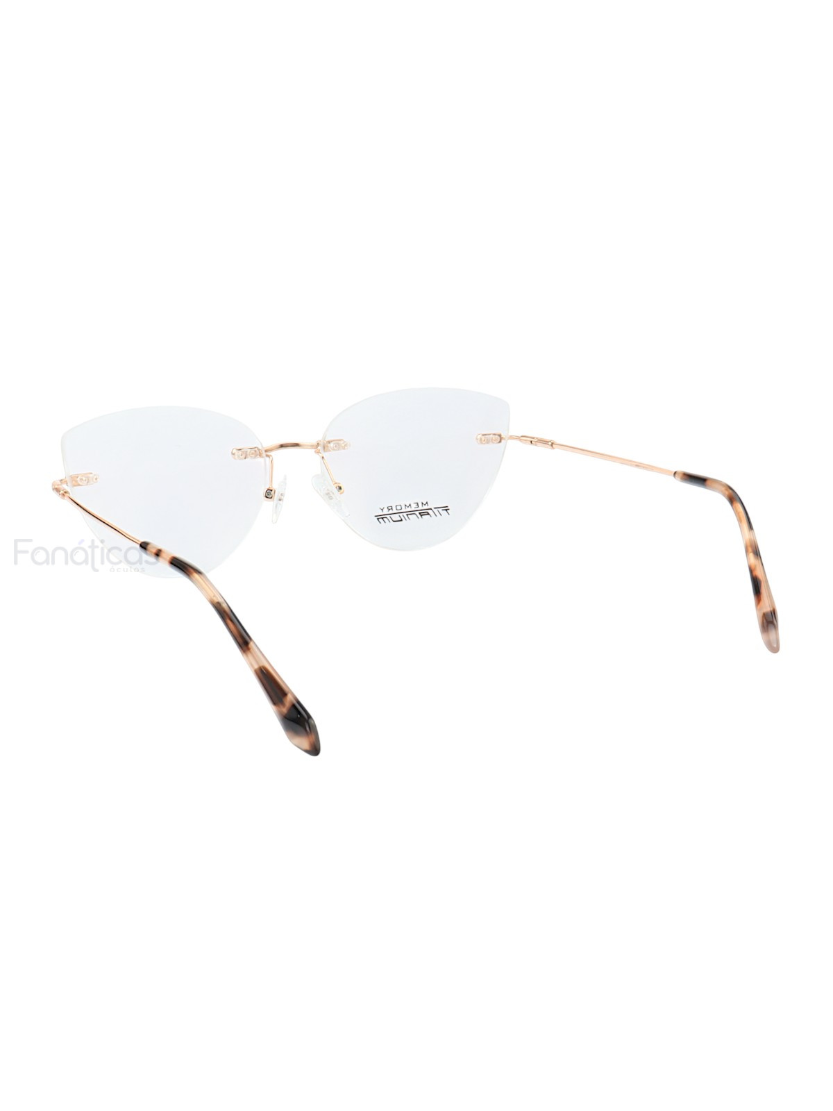 Armação de Óculos Gatinho Balgriff Memory Titanium MT6845 Tartaruga