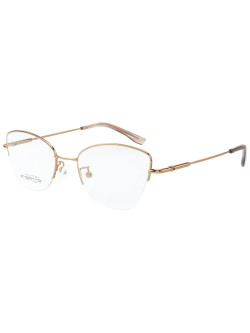 Armação de Óculos Gatinho Memory Titanium MT6932 Bronze
