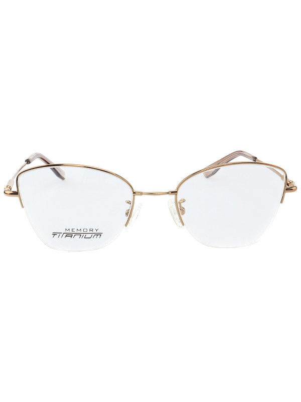 Armação de Óculos Gatinho Memory Titanium MT6932 Bronze