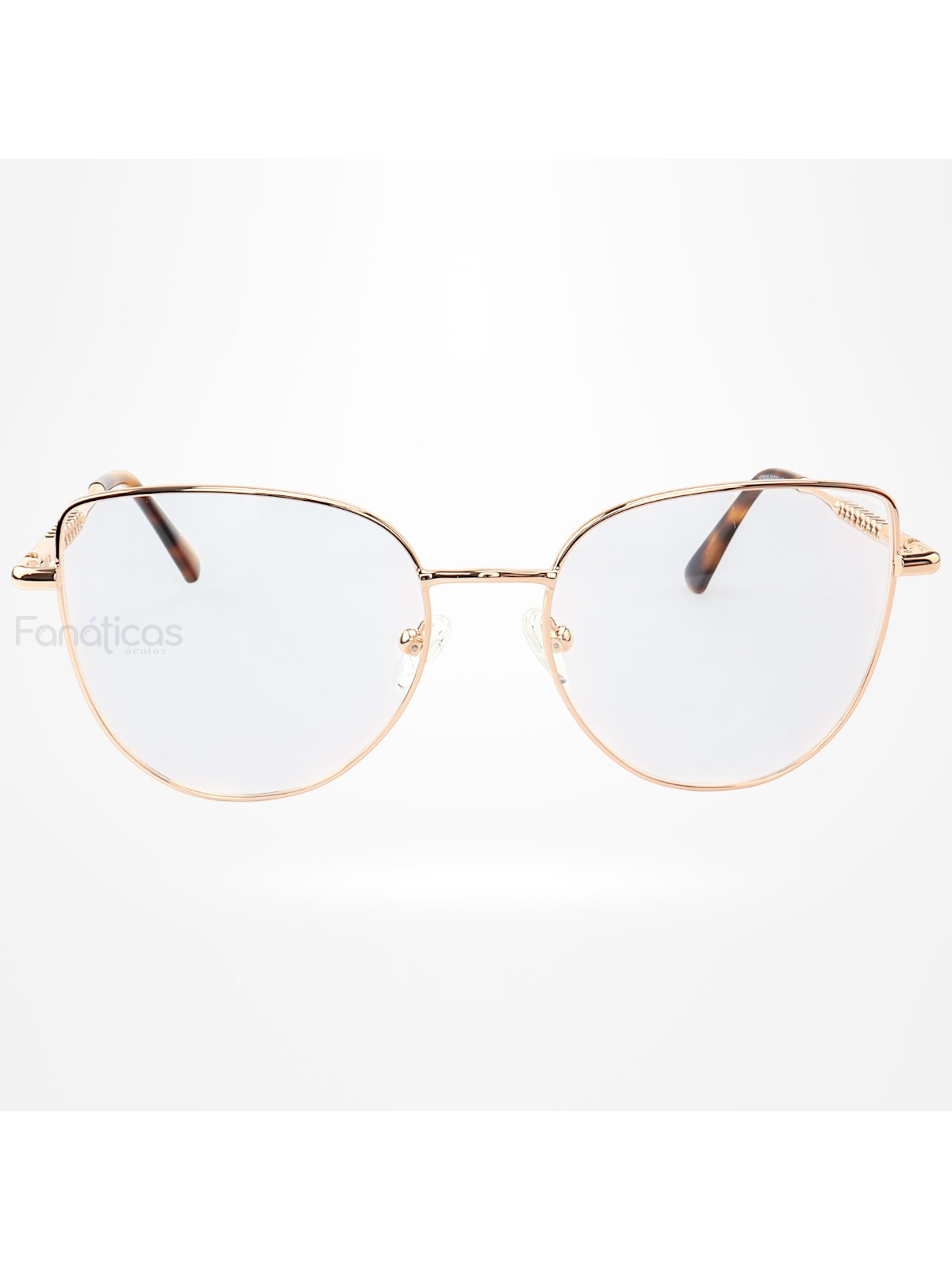 Armação de Óculos Gatinho MT8035 Dourado
