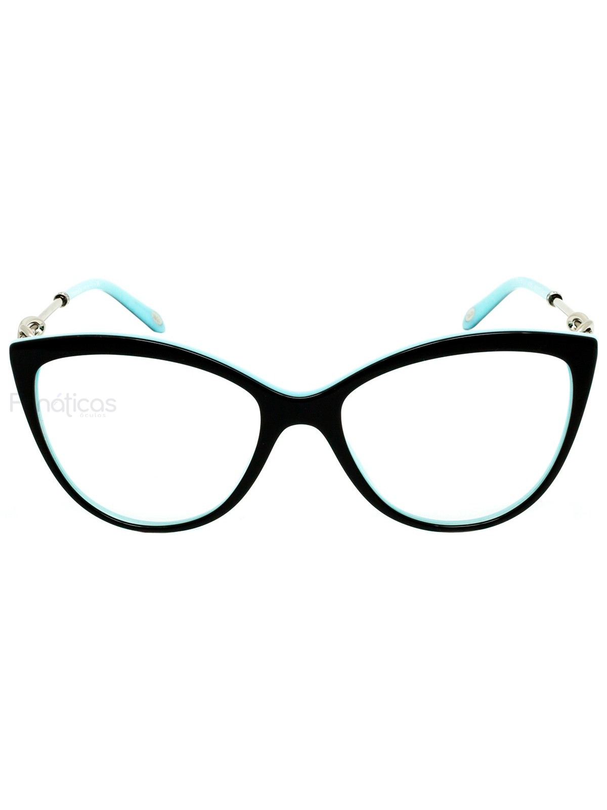Armação de Óculos Gatinho TF2161B Preto e Azul